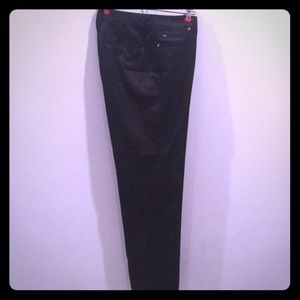 Black satin like pants